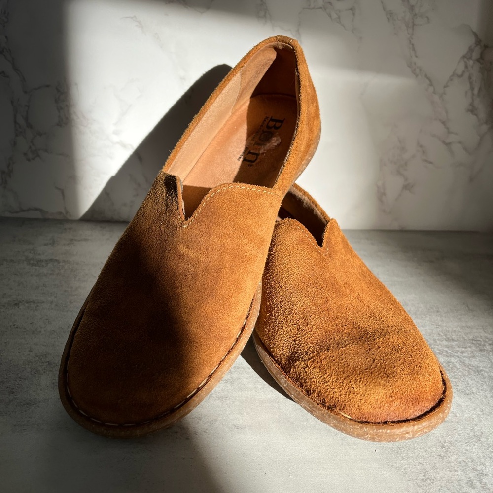 Börn Teresa Chestnut Suede Loafer